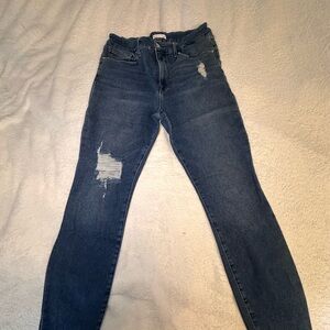 Good American Distressed Skinny Jeans